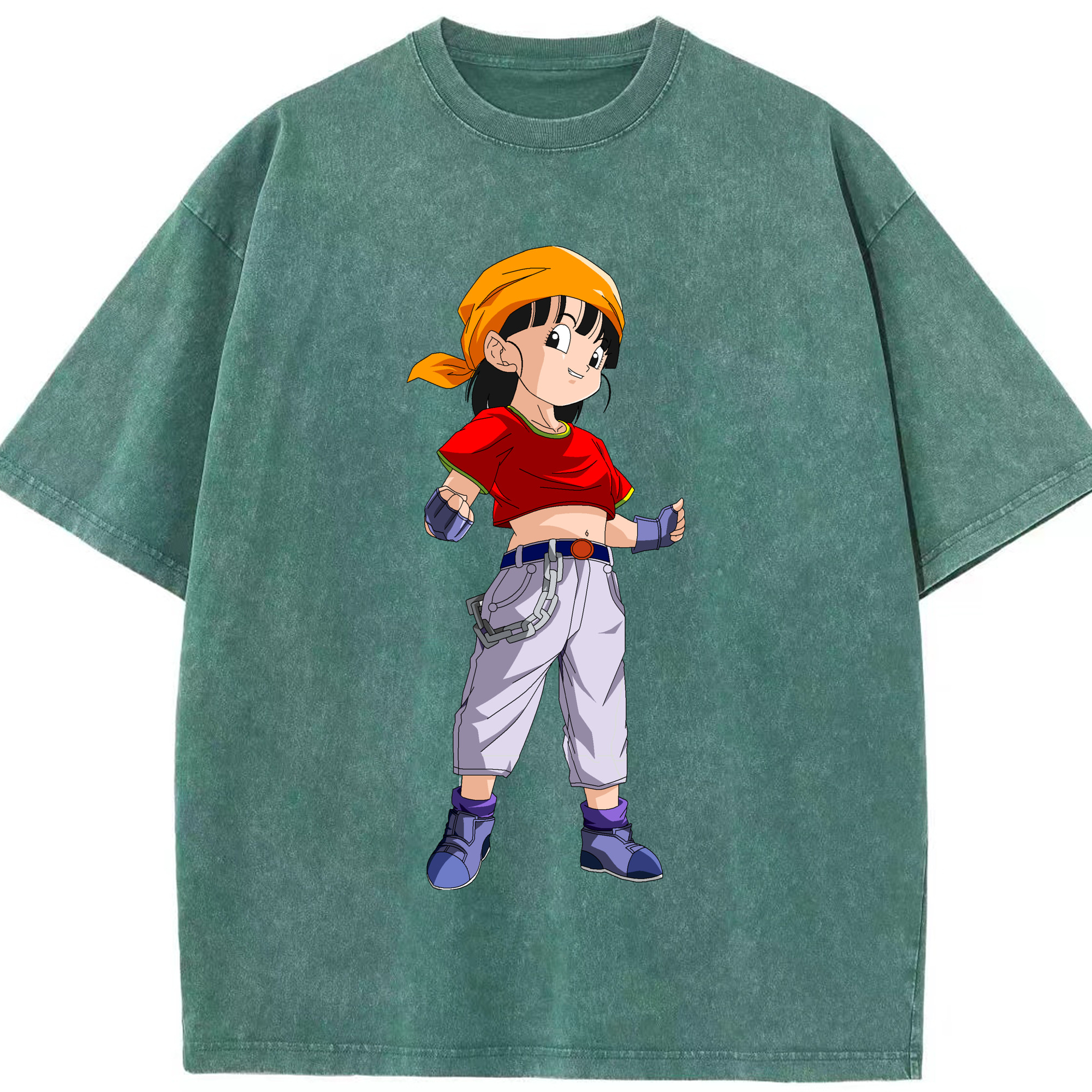 （画像用） ドラゴンボール パン DRAGON BALL Pan 綿100% ヴィンテージ風 半袖Tシャツ（フロントプリント）